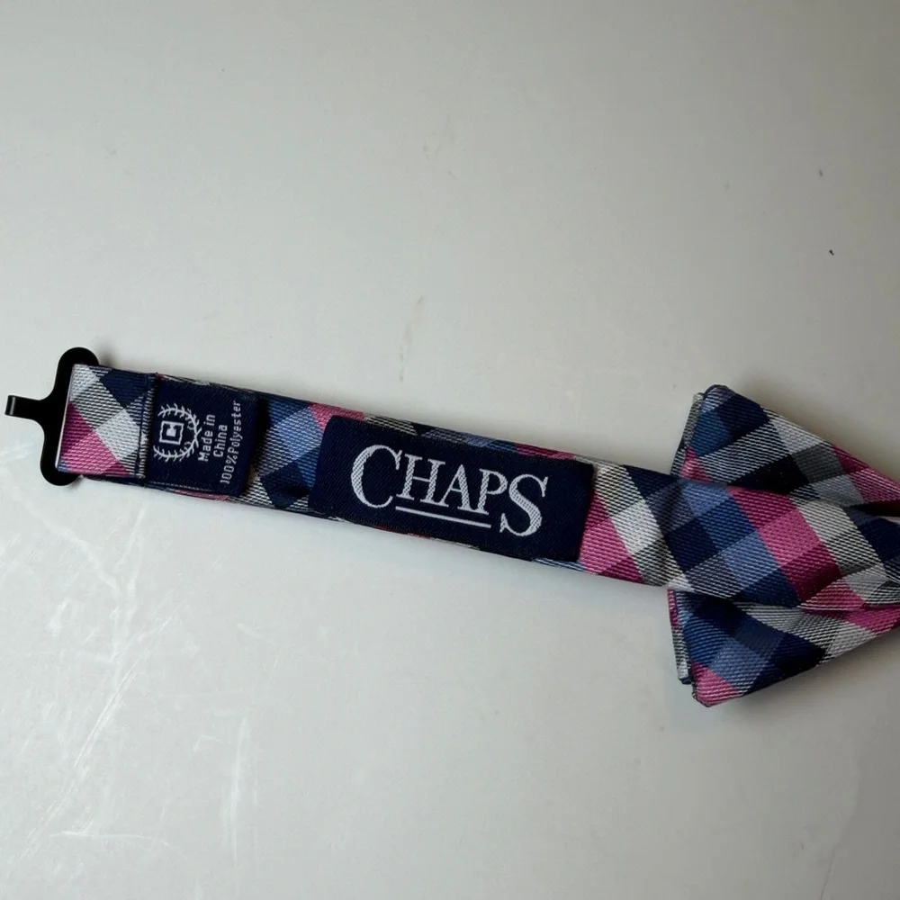 Chaps Check Bow Tie NWT - Boys Size 4-20 (Adjustable)